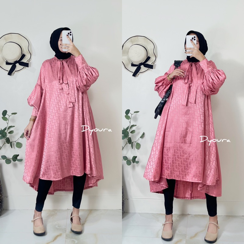 Tunik wanita terbaru/ Tunik satin amanda