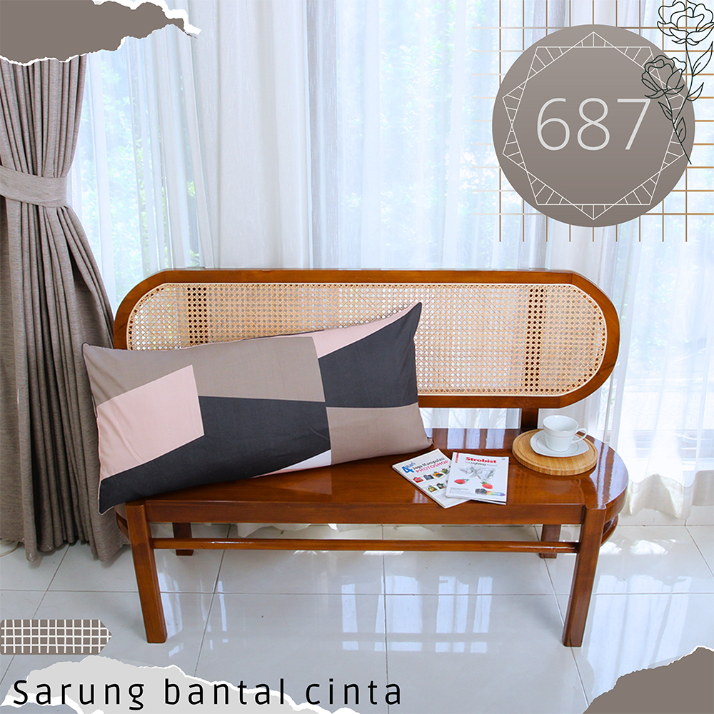 Sarung bantal cinta Premium ( tanpa rumbay )