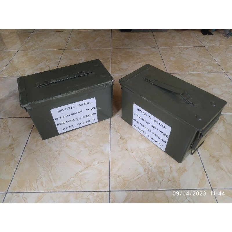 tool box besi pindad / kotak alat pindad / box alat pindad / bekas box peluru pindad