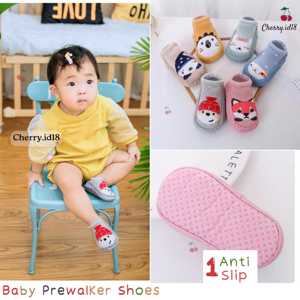 (6-1Thn) COD Kaos Kaki Bayi / Prewalker Bayi / Kaos Kaki Anak / Prewalker Anak Anti Slip / Sepatu Bayi / Sepatu Anak - PB06