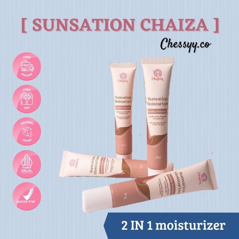 [ DIST.RESMI✔READY ] BPOM 20gr SUNSATION MOISTURIZER CHAIZA SPF 30 | SUNSCREEN CHAIZA