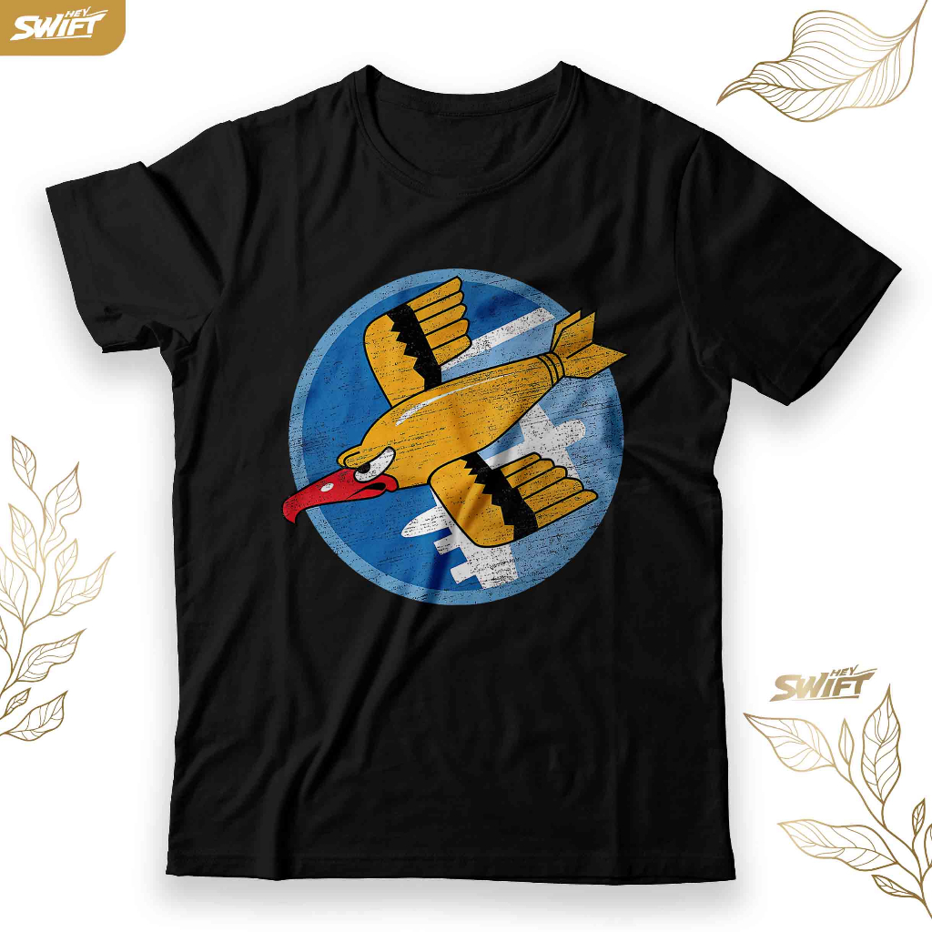 KAOS WW2 91st Bomb Squadron Flying Fortress military air force TSHIRT BAJU DISTRO