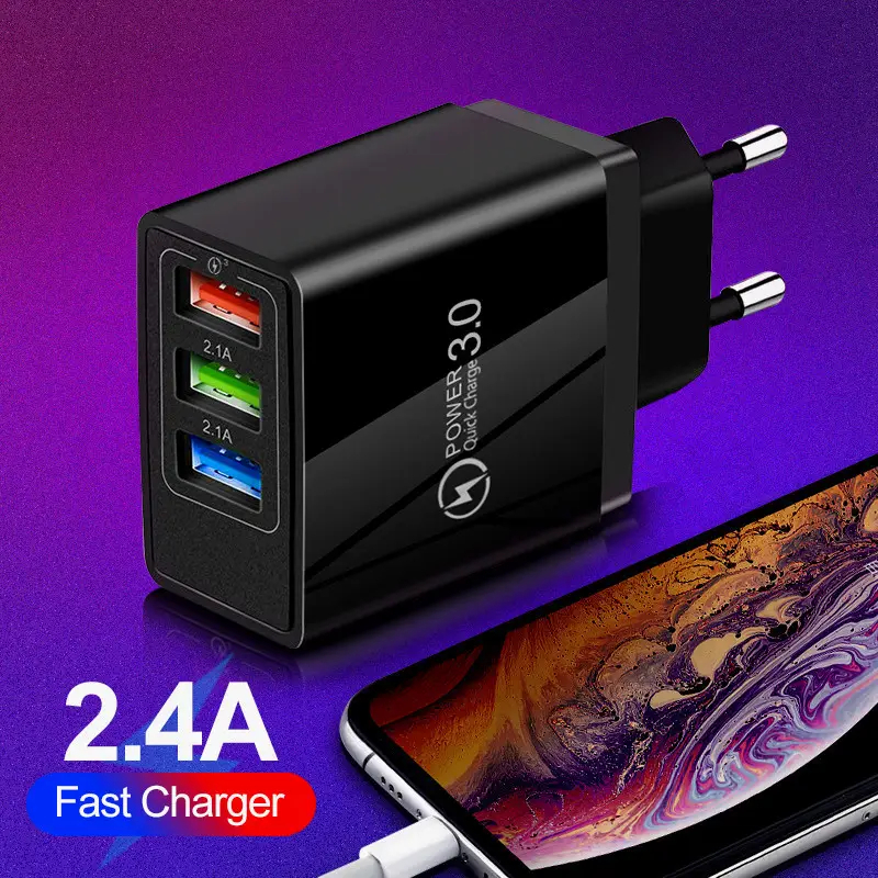 Charger Kotak 1 Port dan 3 Port Fast Charging Qualcomm 3.0