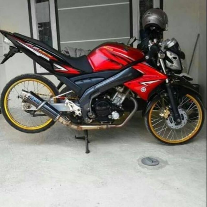 striping sticker variasi Vixion old  fz 150 hitam merah