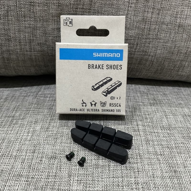 Shimano Brake Shoes R55c4 Duraace Ultegra 105 brake pad kampas rem karet rem sepeda