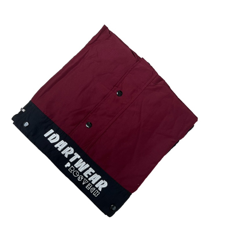 Jaket Cagoule Maroon Kombinasi Hitam Pria Wania UNISEX Premium Original iDArtWear