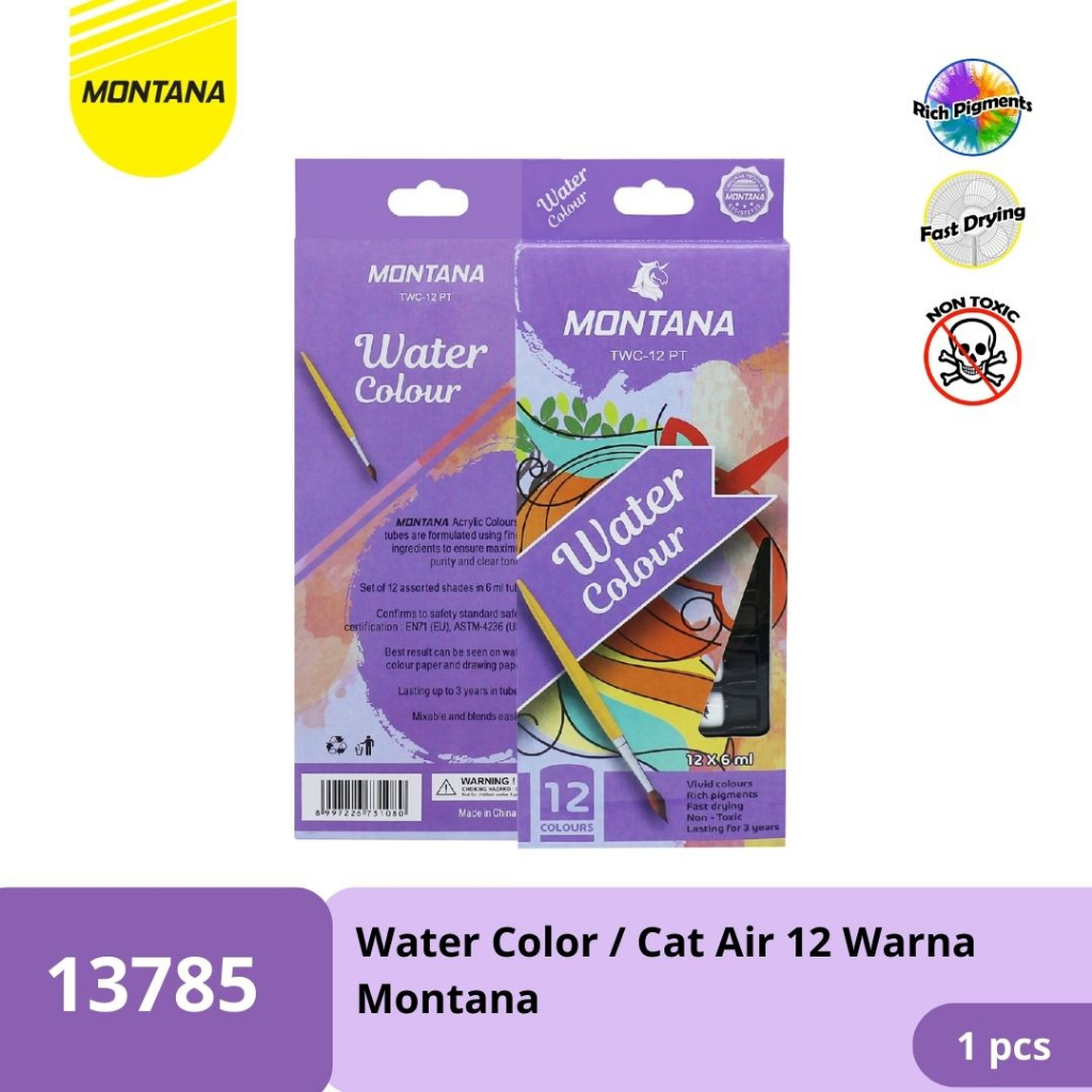 

WATER COLOR 12 WARNA MONTANA