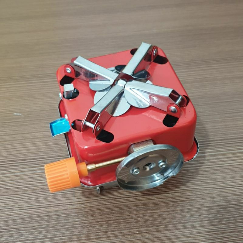 Kompor Camping Mini Portable / Kompor Camping Omicko / Portable Stove Gas Kaki Empat