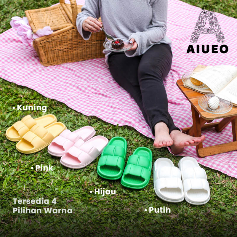 AIUEO | PROMO Sandal Import EVA Candy Color Indoor Outdoor Rumah Kamar Mandi Anti Slip Empuk Sendal Karet 965