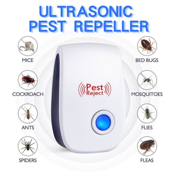 Beauty Jaya - Pest Reject Repeller Ultra Ultrasonic Alat Pengusir Serangga Kecoa Tikus Elektrik