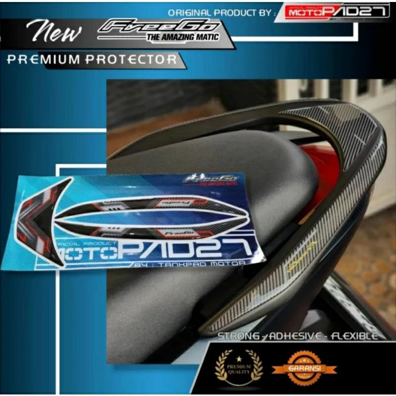 Stiker behel New Freego 2023 carbon resin timbul