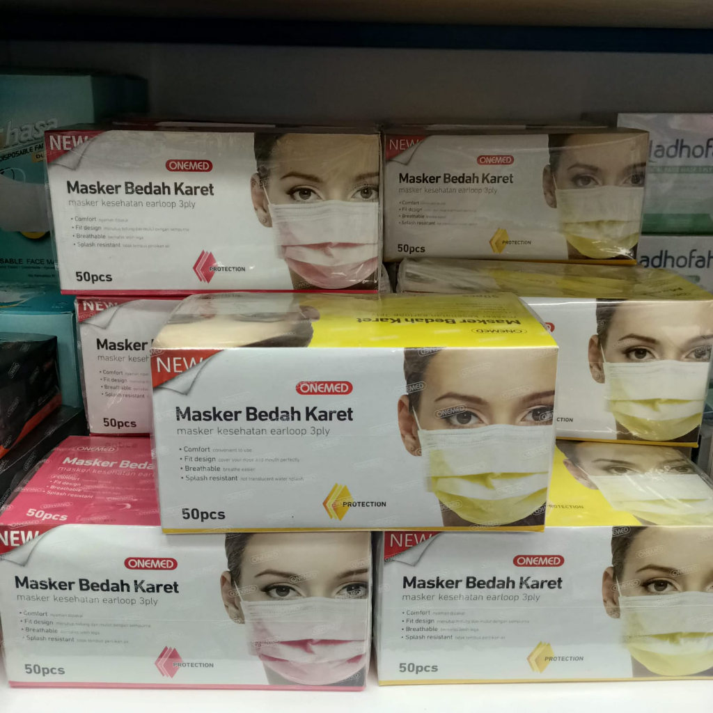 Masker Karet Onemed / masker karet cleomask / masker karet murah