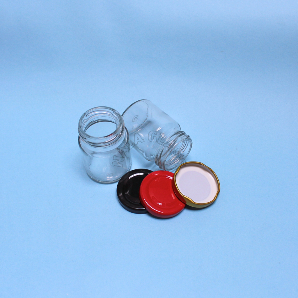 JKB75 toples jar kaca bulat 75ml / mini jar kaca bulat 75ml