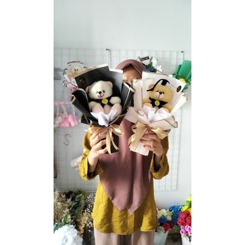 BUKET BONEKA WISUDA TEDDY BEAR /BOUQUET/BUKET BUNGA BONEKA