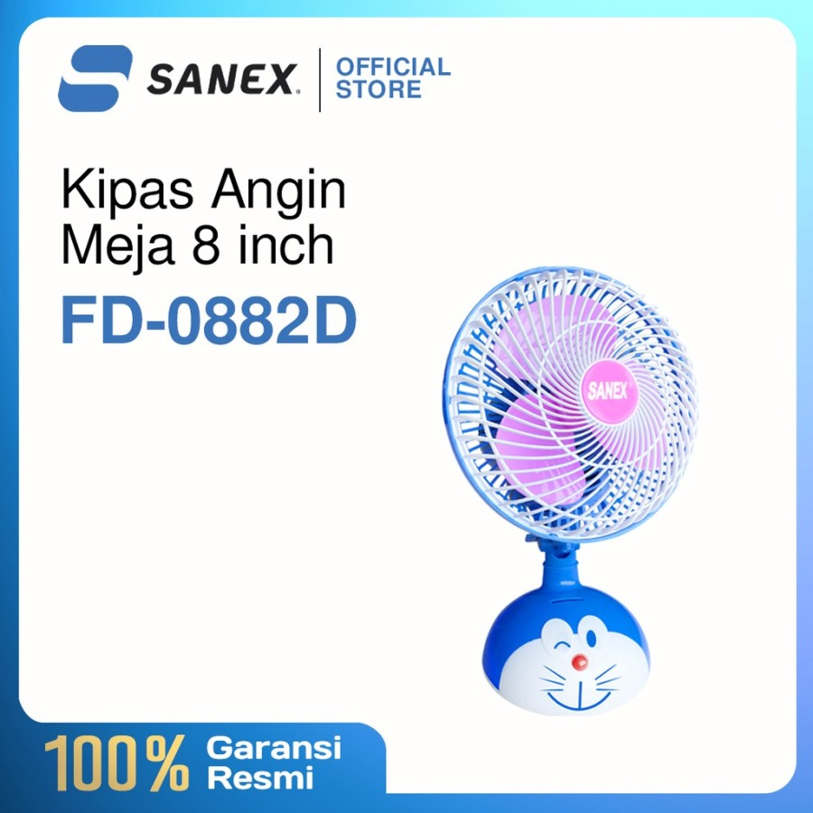KIPAS ANGIN MEJA SANEX 8 INCH KARAKTER / DESK FAN FD-0881 H / FD-0882 D KARAKTER