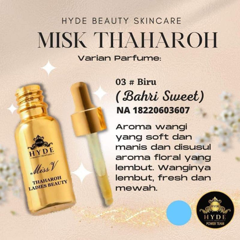 MISS V MISK THAHARAH HYDE BEAUTY SKINCARE|PARFUM AREA KEWANITAAN