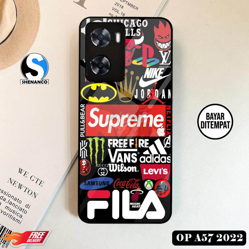[COD]Promo Case Oppo A57 4G 2022 Gambar Wallpaper Aesthetic Brand Casing Hp Bisa Type Lain Desain Ke