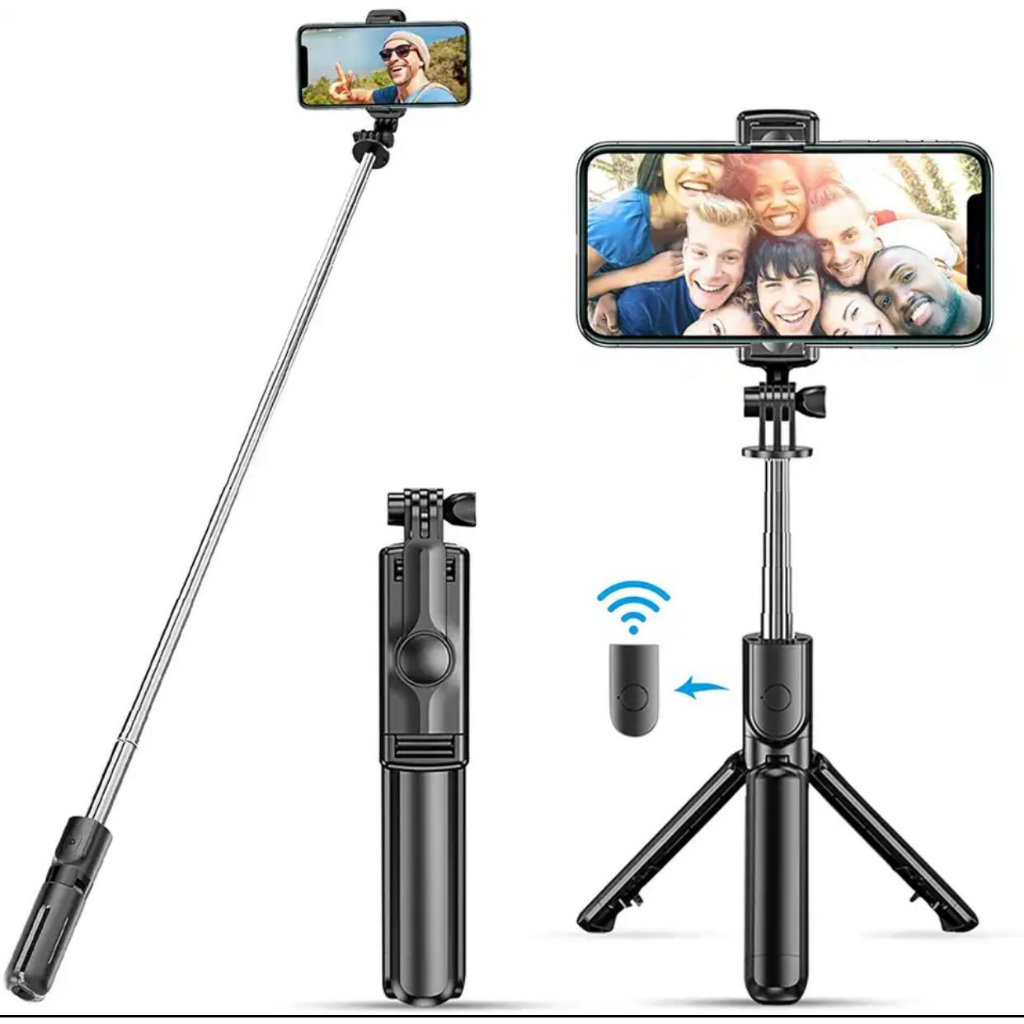 TRIPOD TONGSIS SELFIE ALL IN 1 P20S DENGAN REMOTE BLUETOOTH