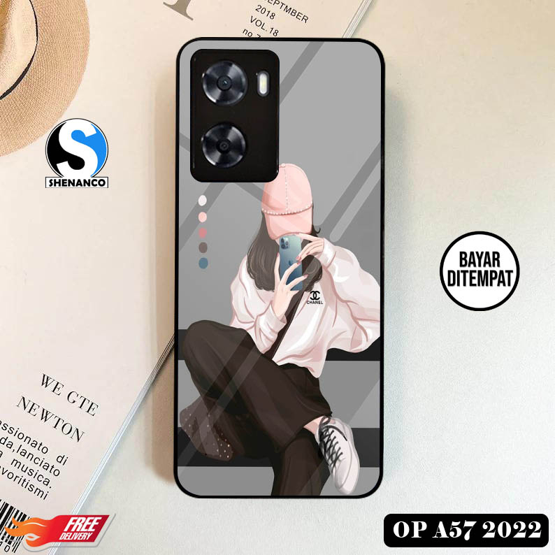 [COD]Promo Case Oppo A57 4G 2022 Gambar Wallpaper Girls Aesthetic Casing Hp Bisa Type Lain Desain Ke