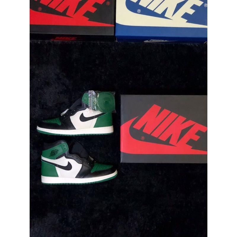 Sepatu AJ1 Nike Air Jordan Pine Green Brand New Inbox