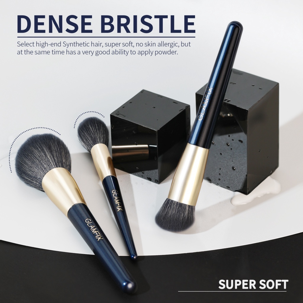GLAMFIX EXCLUSIVE FACE MAKE UP BRUSH SET 3 PCS