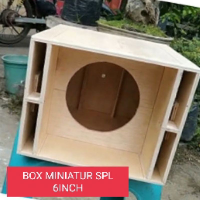 Box speaker SPL miniatur 6inch mentahan