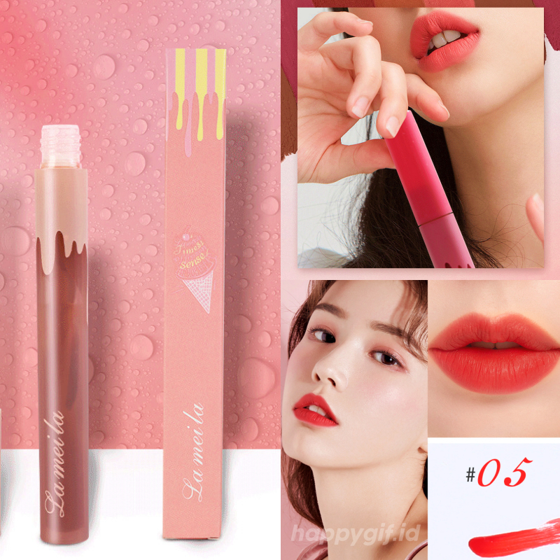 LAMEILA Lip Glaze Silky Lipstik Cair Creamy Misty LA222 1073