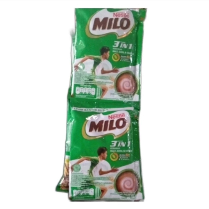 

Milo 3 in 1 susu bubuk saset renceng