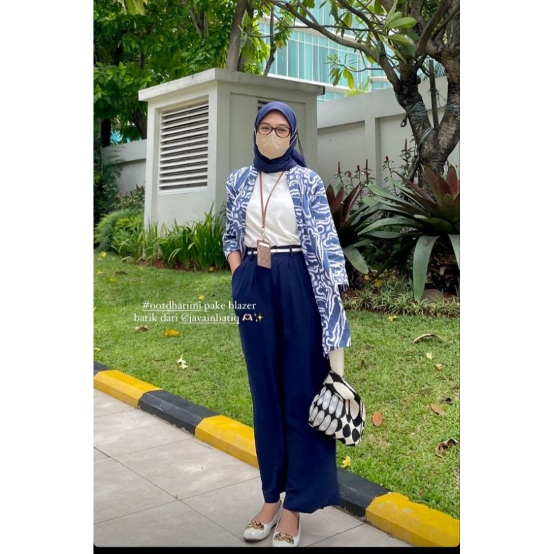 javainbatik - BLAZER BATIK NIKITA - batik kerja wanita - atasan wanita - outer batik wanita