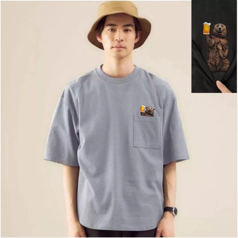 ACE - KAOS OVERSIZE ARIO GREY BAJU DISTRO OVERSIZE BISA DI PAKAI PRIA WANITA MODEL TERBARU