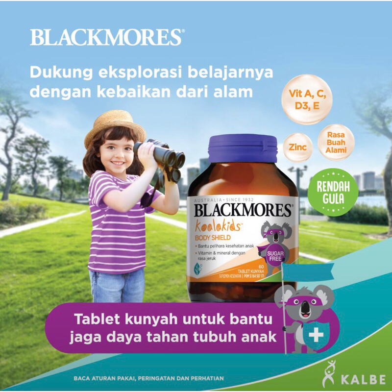 Blackmores Kids Body Shield isi 60 &amp; Wellness gummy kids isi 70