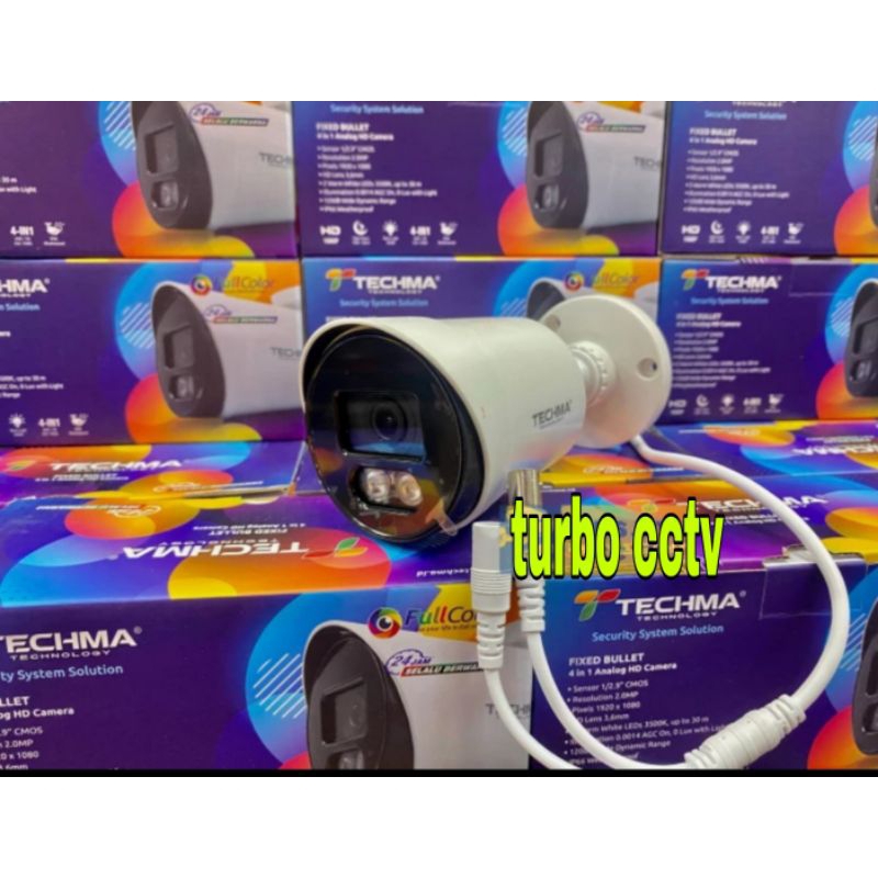 TECHMA CCTV OUTDOOR 2MP COLORVU