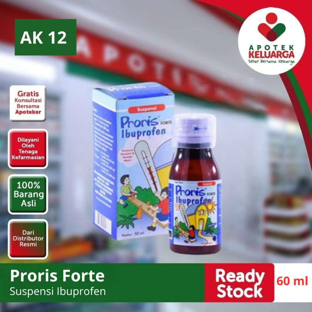 

PRORIS FORTE SIRUP 60 ML #PEREDA NYERI #PENURUN DEMAM