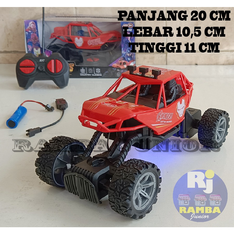 Remote Control Mobil Jip x cross country climbing Mainan Rc Off Road Jeep Ban Karet Mobilan Trail Re