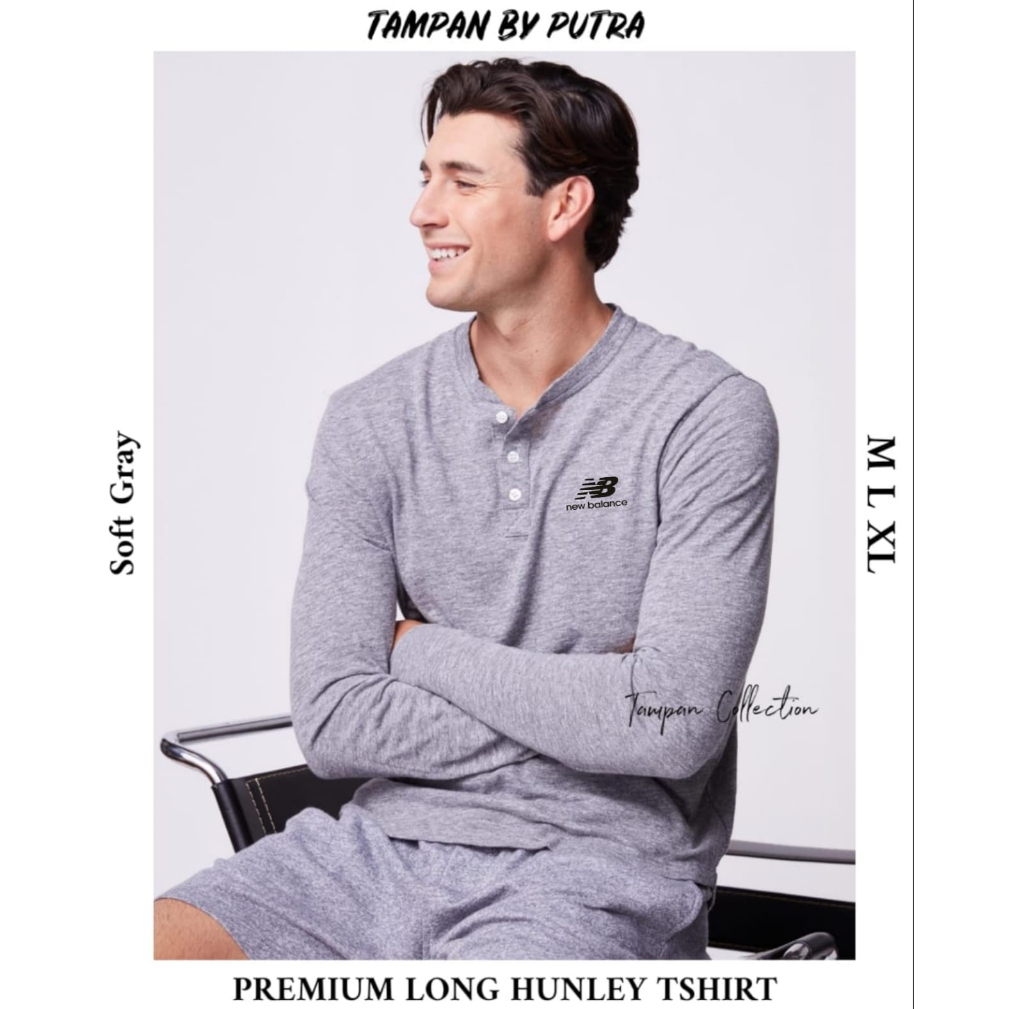 KAOS KANCING / KAOS KANCING PRIA / KAOS KANCING PRIA LENGAN PANJANG / KAOS HENLEY / KAOS HENLEY LENG