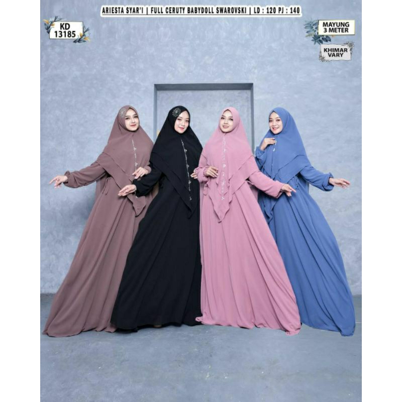 ARISTA SYARI JUMBO XXL/GAMIS JUMBO/GAMIS SYARI JUMBO/GAMIS WANITA JUMBO