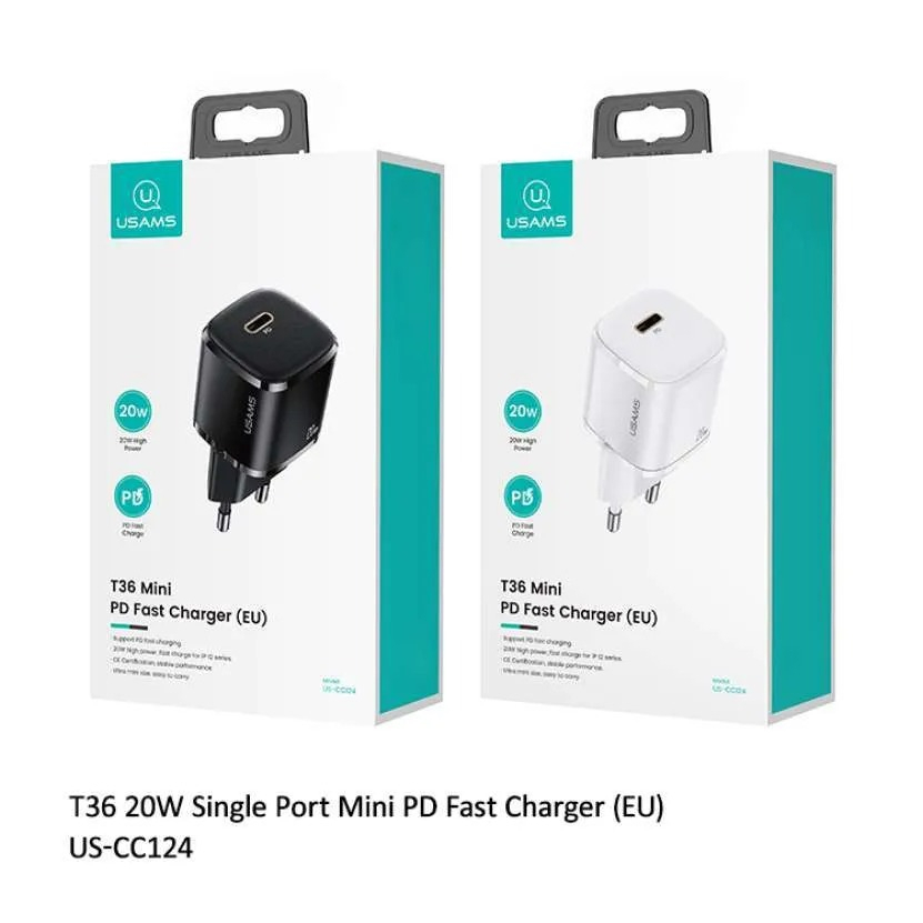 USAMS T36 Mini Adaptor Type C PD Fast Charging 20W ORIGINAL