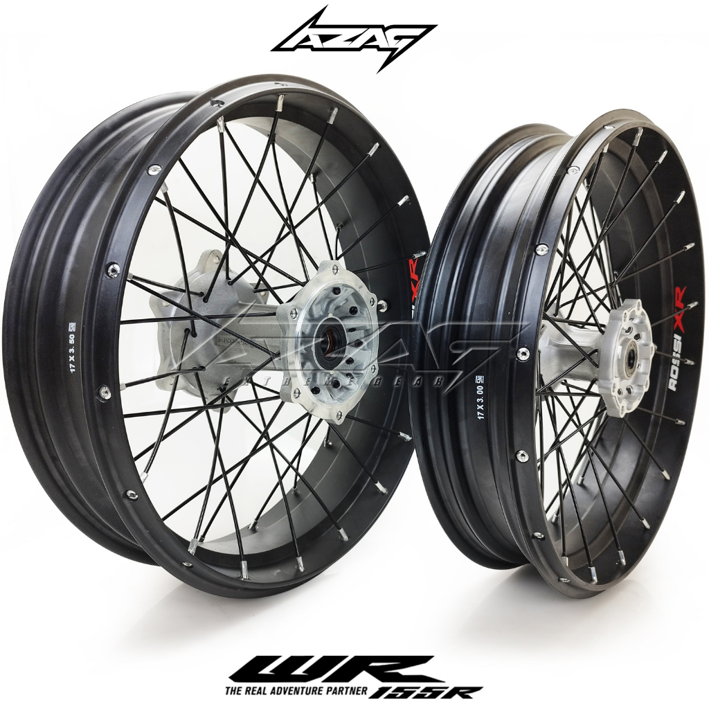 velg set motor yamaha wr 155 ring 17 modif supermoto rossi tromol ori