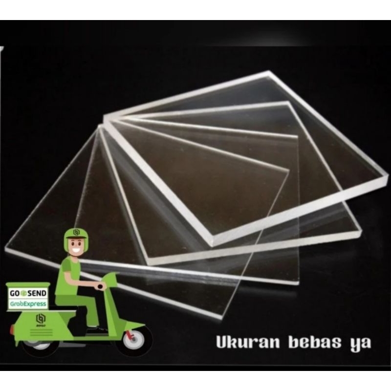 Acrylic Sheet Custom Lembaran 5mm Bening Akrilik