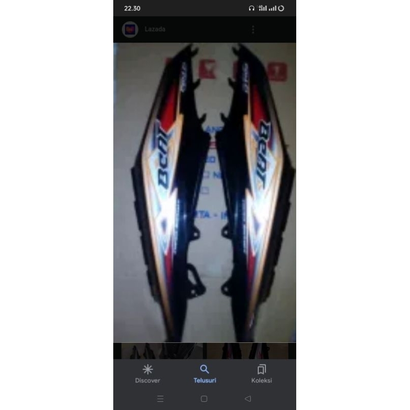 cover bodi belakang Honda Beat FI.2013