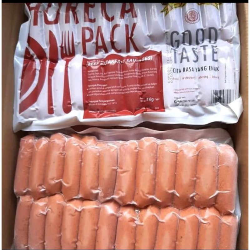 

Bernardi Horeca Pack Sosis Sapi vp 1kg Beef Breakfast Sausage