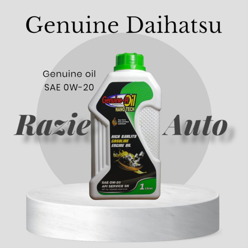 Genuine Oil Daihatsu SAE 0W-20 Api Service SN Nano Tech