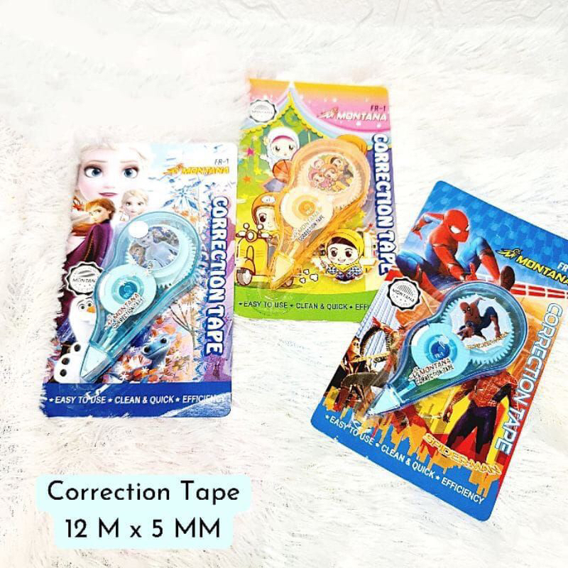 (SUN) CORRECTION TAPE / TIP EX KERTAS MONTANA FR-1 / TIPE X PITA KOREKSI / TIPEX ROLL