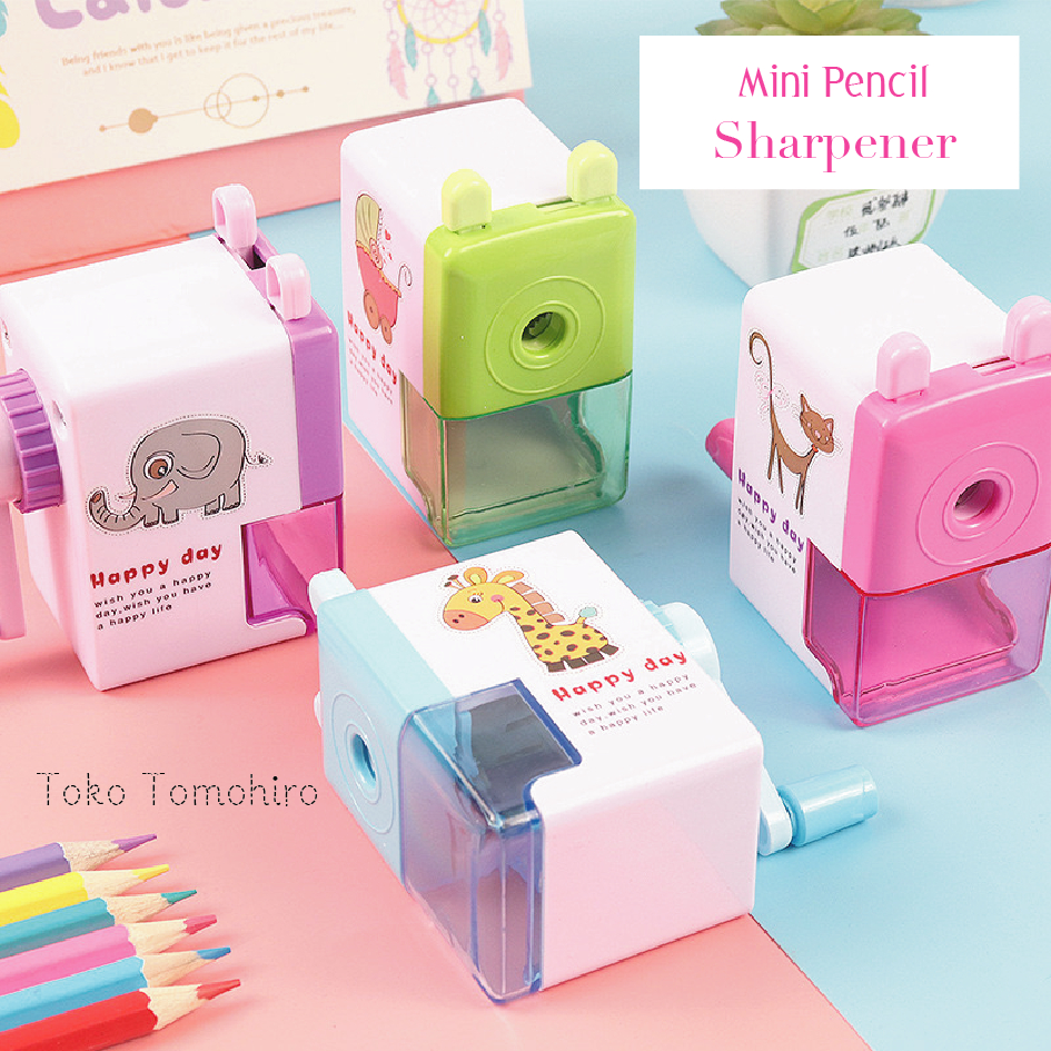 

[TokoTomo] - Pencil Sharpener Rautan Pensil Putar Mini Karakter Hewan