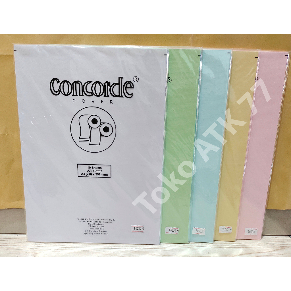 

Kertas Concorde Koncorde Sertipikat Sertifikat Piagam Tebal A4 220gr kode warna 80230 80232 80233 80236 80238 10lembar Bagus Murah READY STOCK