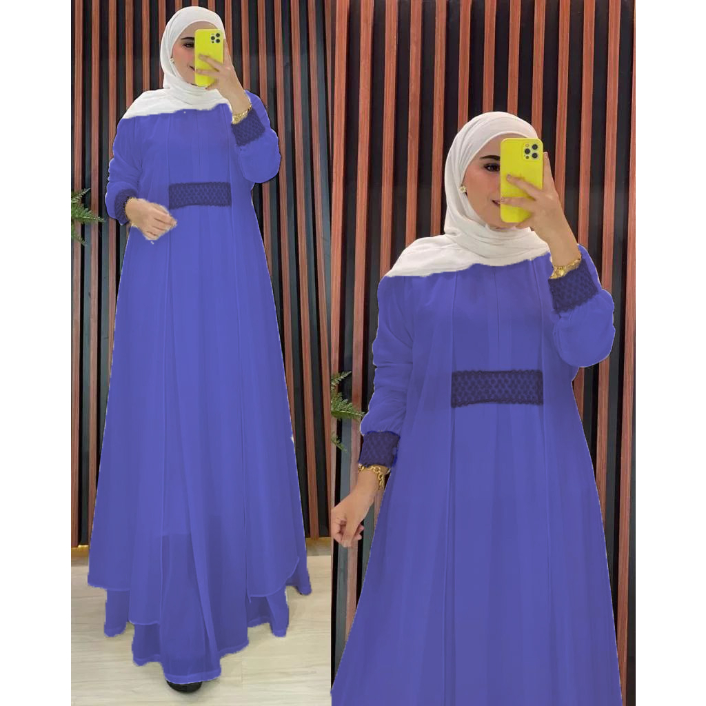 NEW PRODUCT Salsa Maxy Dress I Gamis murah I Kondangan l Jumbo l Fashion Muslim l Gamis ceruty