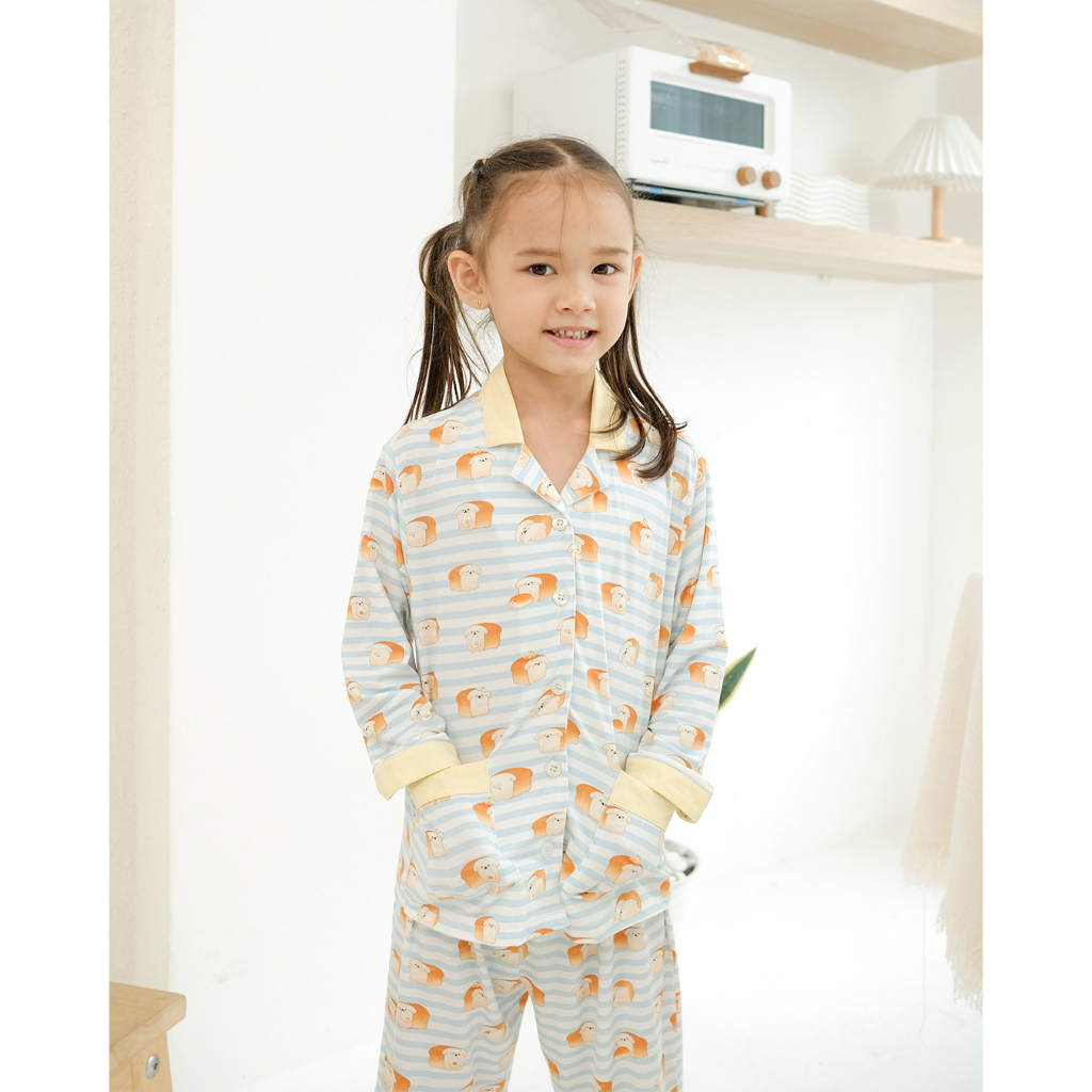 Cielyn - Abbie - TENCEL™ MicroModal - Breakfast Series - Piyama Wanita Dewasa - Couple Kids Set