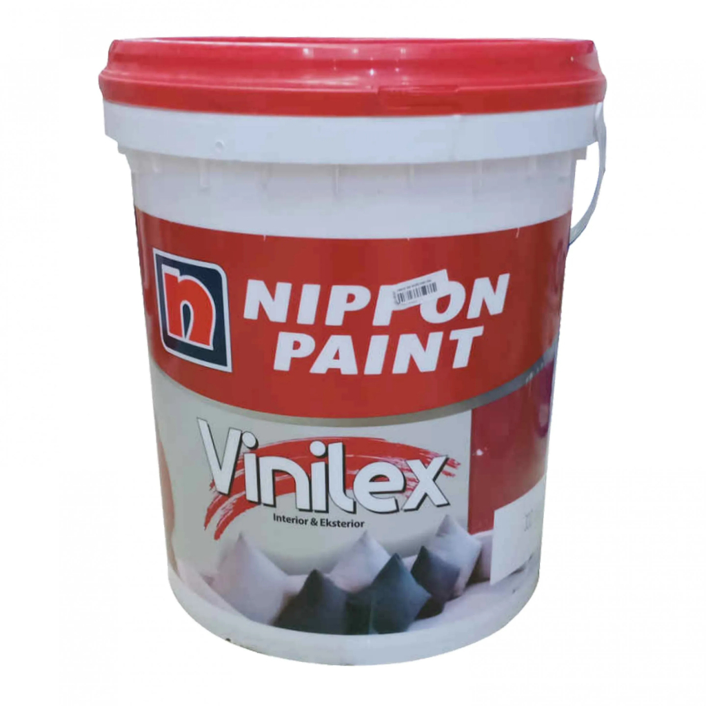 Cat Vinilex / Cat Tembok Vinilex / Nippon Vinilex Warna Putih Ukuran 5 Kg (Galon) dan 25 Kg (Pail)