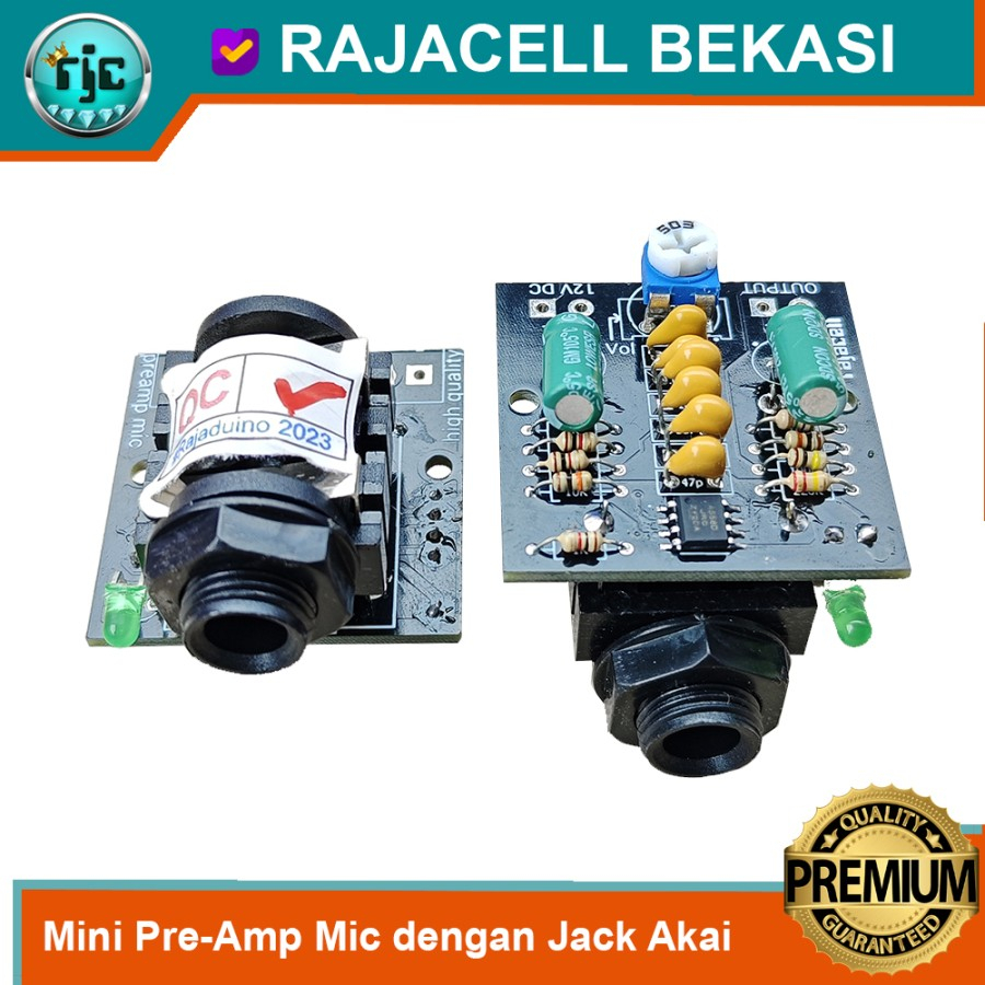 Pre-Amp Mic Super Mini Penguat Mikropon Dynamic Microphone Amplifier