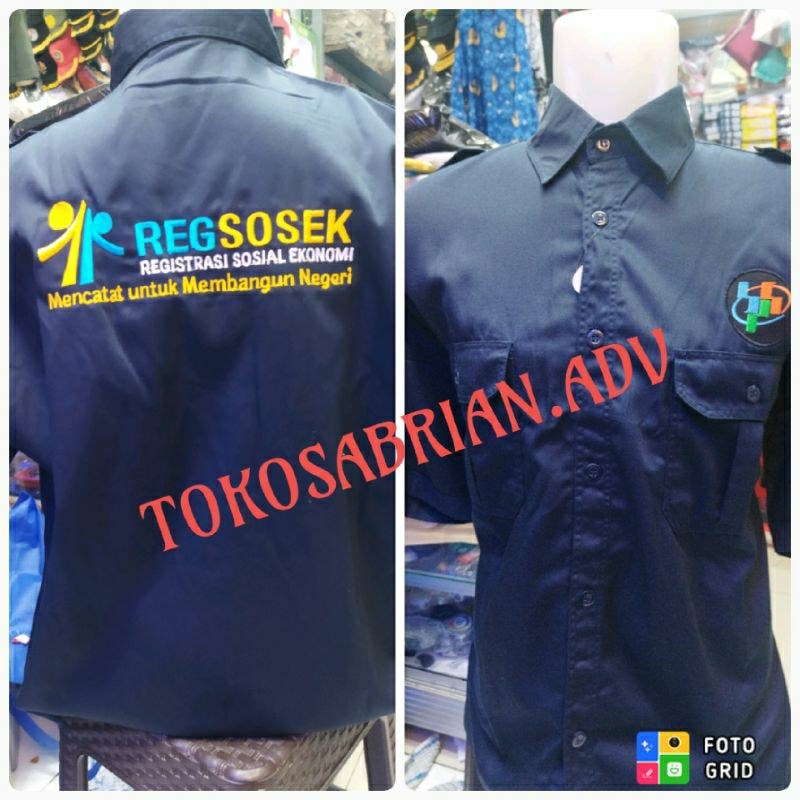 seragam BPS kemeja BPS baju BPS kemeja rogsosek